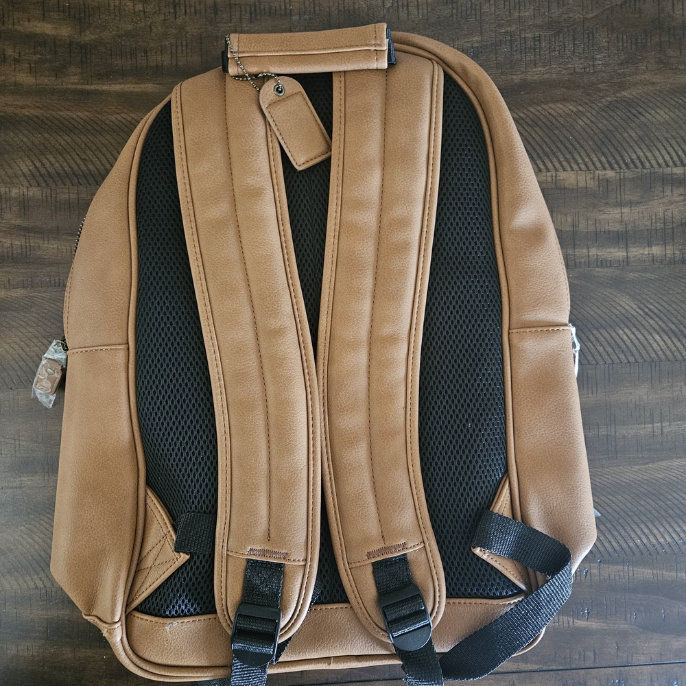 Tan Leather Backpack - Picture 7 of 9